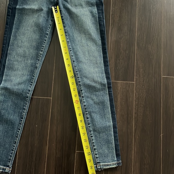 NWOT Garage Ultra High-rise two-tone demon (stretch) skinny jeans - Picture 4 of 6